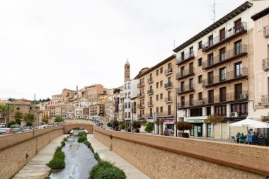 İspanya 'nın Zaragoza ilindeki Tarazona kentinin tarihi binaları