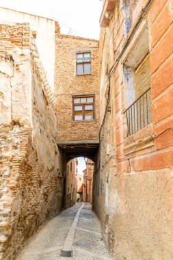 İspanya 'nın Zaragoza ilindeki Tarazona kentinin tarihi binaları
