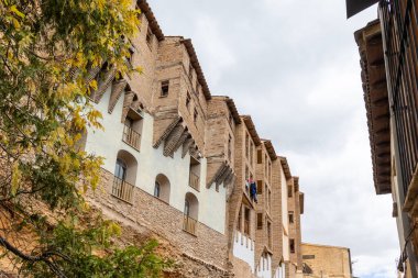 İspanya 'nın Zaragoza ilindeki Tarazona kentinin tarihi binaları