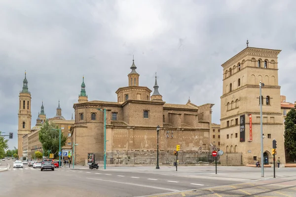 Saragossa Hiszpania Maja 2023 Stare Budynki Historycznego Centrum Miasta Saragossa — Zdjęcie stockowe