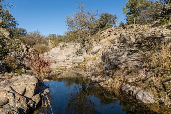 Vilda Vattendrag Staden Navalagamella Provinsen Madrid Spanien — Stockfoto