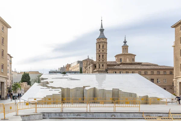Zaragoza España Mayo 2023 Edificios Antiguos Del Centro Histórico Ciudad — Foto de Stock