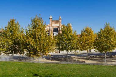 Cultural center called Matadero Madrid, in the Madrid area known as Madrid-rio, next to the Manzanares river