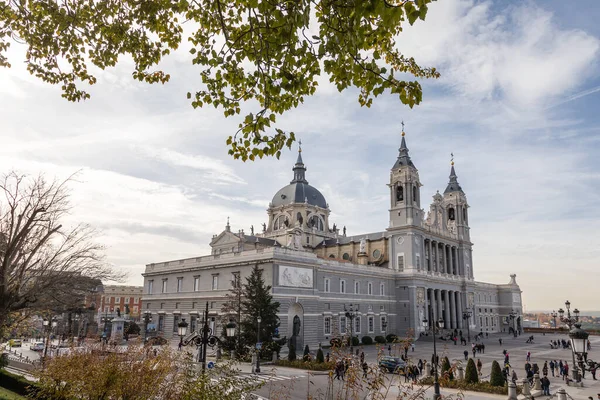 Vue Latérale Cathédrale Santa Maria Royal Almudena Madrid Espagne — Photo