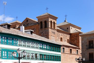 Main square of Almagro in the province of Ciudad Real clipart