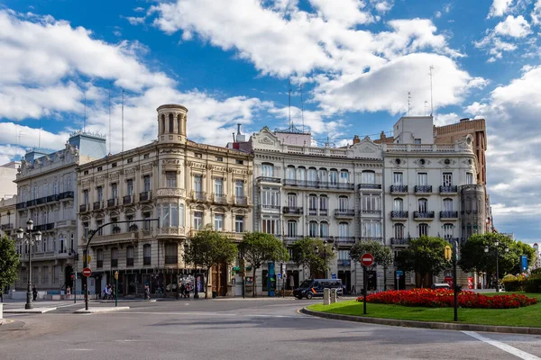Vistas Los Diferentes Edificios Calles Ciudad Valencia España — Foto de Stock