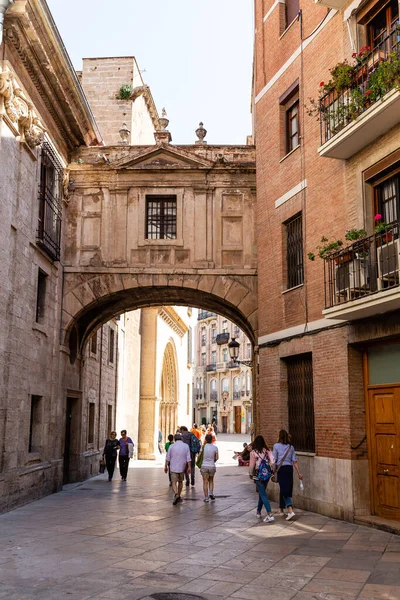 Вигляд Різні Будівлі Вулиці Міста Валенсії Іспанія — стокове фото