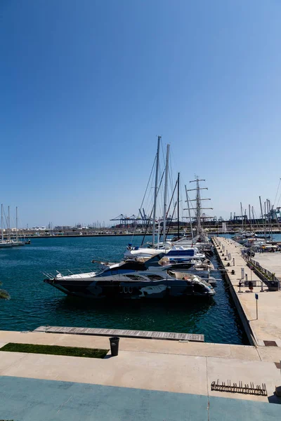 stock image Malvarrosa Beach in the city of Valencia, Spain, before the arrival of summer