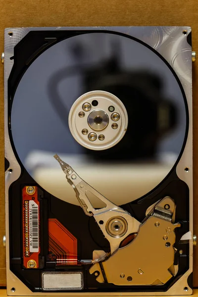 Anzeige Auf Der Festplatte Eines Computers — Stockfoto