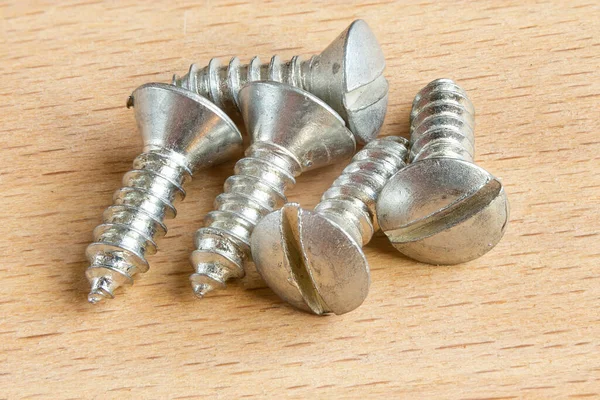 Mixed Screws Nails Industrial Background Home Improvement Bolts Nuts — Stock Photo, Image