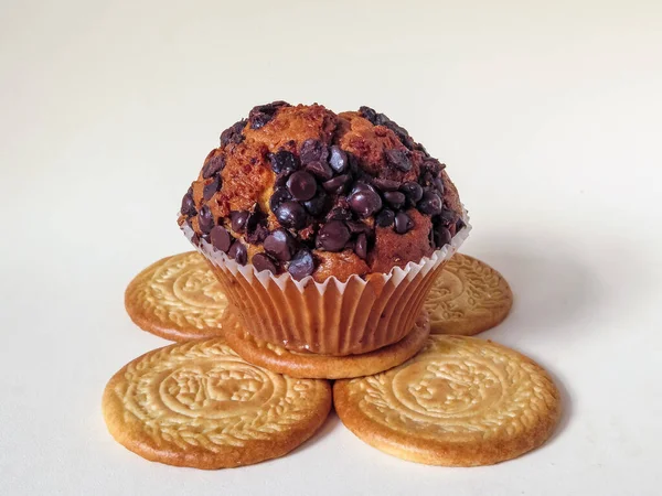 Muffins Caseiros Cheios Sabores Diferentes — Fotografia de Stock