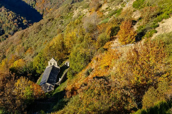 Осенний Пейзаж Горах Лейтариегос Астурия Испания — стоковое фото