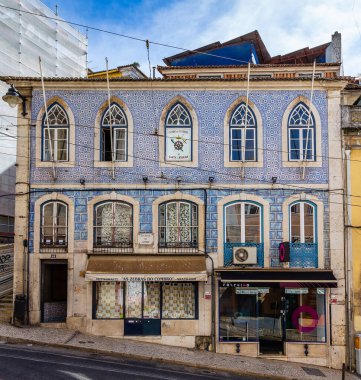 Lizbon, Portekiz - 30 Mart 2015: Lizbon, Portekiz 'de şehir hakkındaki görüşleri