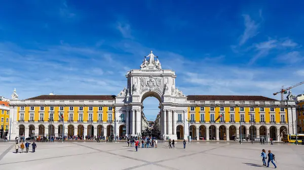 Лиссабон Португалия Марта 2015 Торговая Площадь Лиссабоне Португалия — стоковое фото