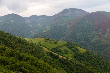 Leitariegos Vadisi, Asturias, İspanya, bahar başında