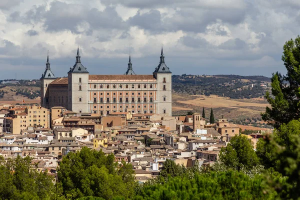 Vista Panorámica Del Centro Medieval Ciudad Toledo España — Foto de Stock