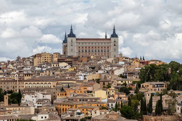 Panoramautsikt Över Den Medeltida Stadskärnan Toledo Spanien — Stockfoto
