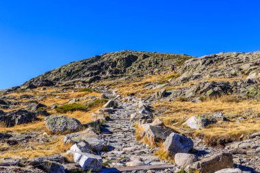 Avila 'daki The Great Lagoon ve The Circus of Gredos. İspanya.