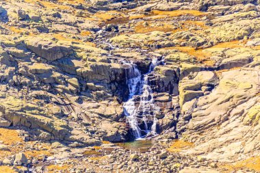 Avila 'daki The Great Lagoon ve The Circus of Gredos. İspanya.