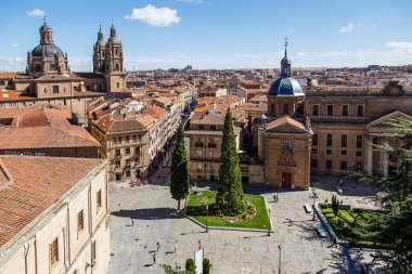 İspanya 'nın Salamanca kentindeki binaların detayları
