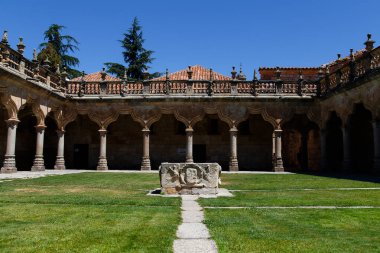 İspanya 'nın Salamanca kentindeki binaların detayları