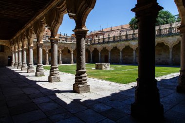 İspanya 'nın Salamanca kentindeki binaların detayları