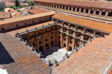 İspanya 'nın Salamanca kentindeki binaların detayları