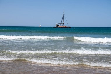 Barrosa Plajı, Chiclana de la Frontera, Cadiz, İspanya