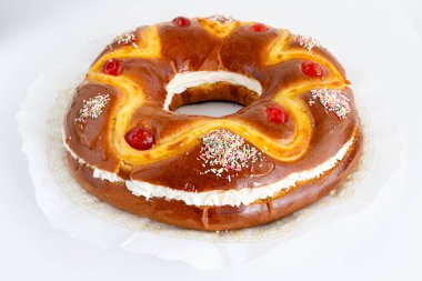 Corona de la Almudena, a typical dessert of Madrid on the 9th of November, which celebrates the Virgin of Almudena