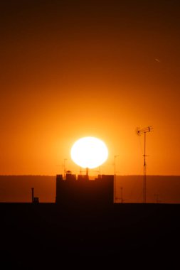 sunrise from the Madrid neighborhood of Hortaleza