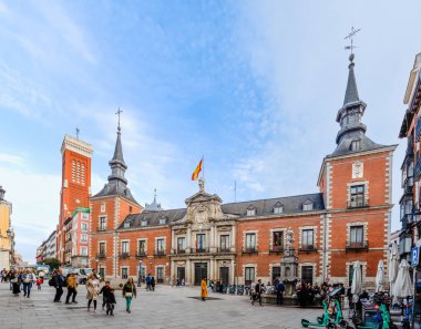 Madrid, İspanya - 16 Mart 2024: İspanya Dışişleri ve İşbirliği Bakanlığı 'nın Madrid' deki dış görünümü