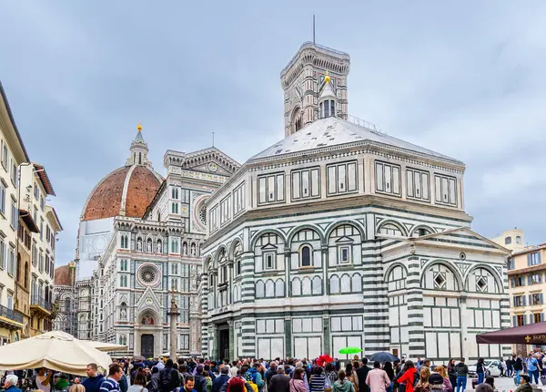Флоренция Италия Апреля 2024 Года Флоренция Окрестности Заполнены Туристами Флоренции Стоковая Картинка