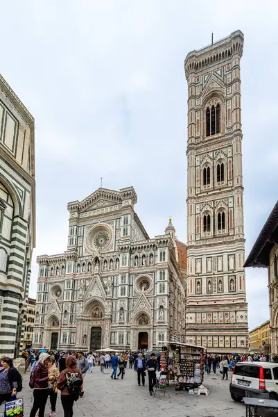 Флоренция Италия Апреля 2024 Года Флоренция Окрестности Заполнены Туристами Флоренции Лицензионные Стоковые Изображения