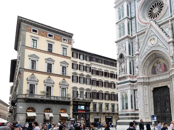 Флоренция Италия Апреля 2024 Года Улицы Центра Флоренции Прилегающей Территорией Стоковая Картинка