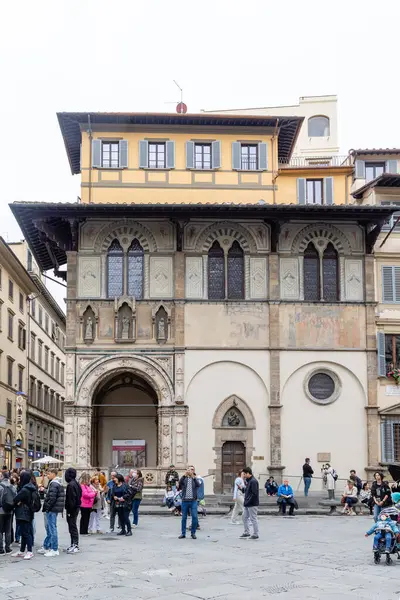 Флоренция Италия Апреля 2024 Года Улицы Центра Флоренции Прилегающей Территорией Стоковое Фото