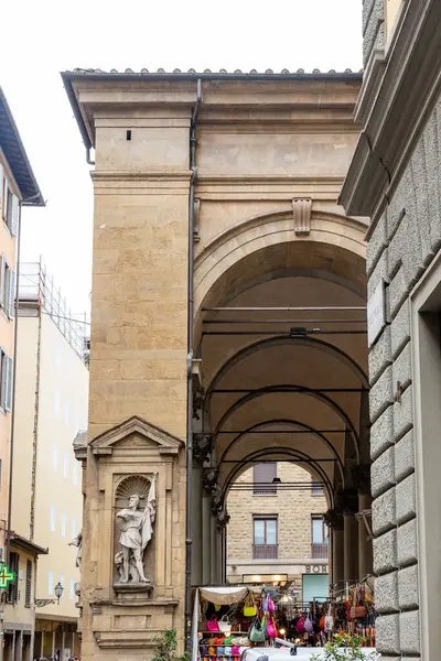 Флоренция Италия Апреля 2024 Года Улицы Центра Флоренции Прилегающей Территорией Стоковое Фото