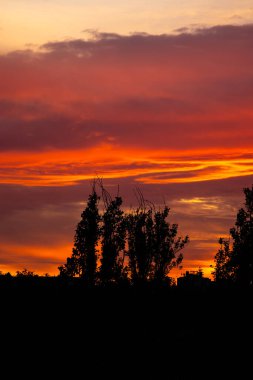 sunrise from the Madrid neighborhood of Hortaleza