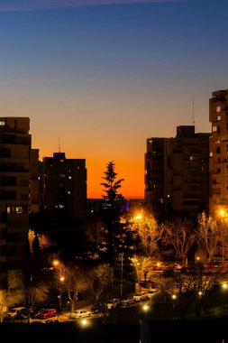 sunrise from the Madrid neighborhood of Hortaleza