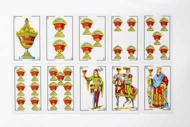İspanyol kart oyunu, İspanyol deste Tarot kartları