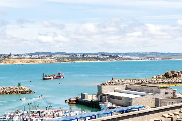 Conil de la Frontera 'daki güzel Calas de Roche plajı, Cadiz, İspanya