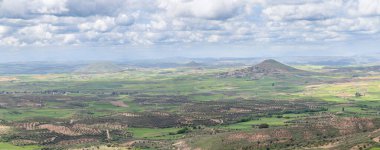 Merkezi Sistem 'e Guadalajara' daki Alcarria bakış açısından panoramik bir bakış açısı. Mançalı Kastilya. İspanya