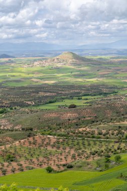 Merkezi Sistem 'e Guadalajara' daki Alcarria bakış açısından panoramik bir bakış açısı. Mançalı Kastilya. İspanya