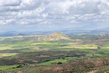 Merkezi Sistem 'e Guadalajara' daki Alcarria bakış açısından panoramik bir bakış açısı. Mançalı Kastilya. İspanya