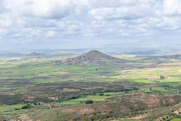 Merkezi Sistem 'e Guadalajara' daki Alcarria bakış açısından panoramik bir bakış açısı. Mançalı Kastilya. İspanya