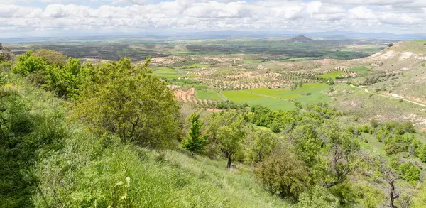 Merkezi Sistem 'e Guadalajara' daki Alcarria bakış açısından panoramik bir bakış açısı. Mançalı Kastilya. İspanya