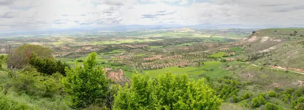 Merkezi Sistem 'e Guadalajara' daki Alcarria bakış açısından panoramik bir bakış açısı. Mançalı Kastilya. İspanya