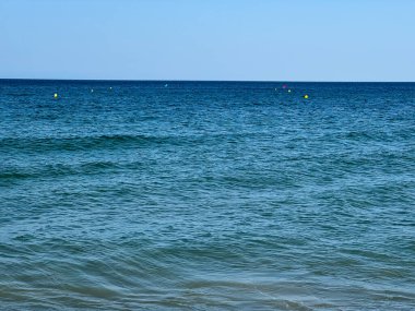 Sancti Petri 'deki La Barrosa plajı, Cadiz, İspanya