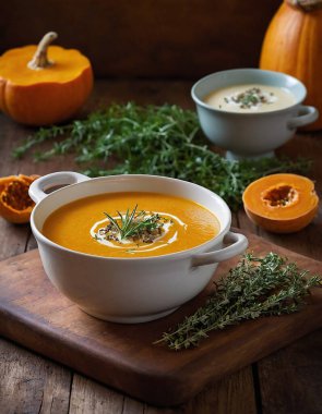 Kızarmış Tereyağlı Kabak Çorbası