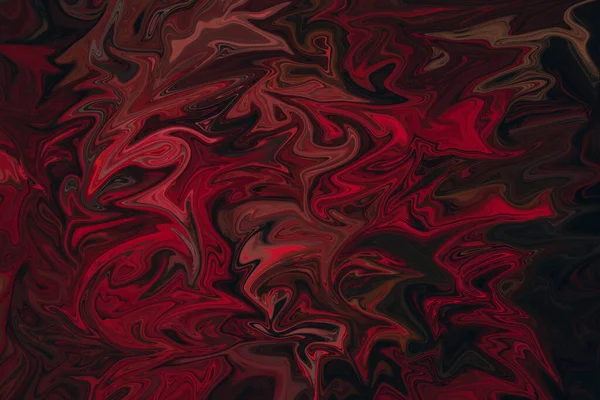 Fond Rouge Foncé Texture Marbre Liquide Design Coloré — Photo