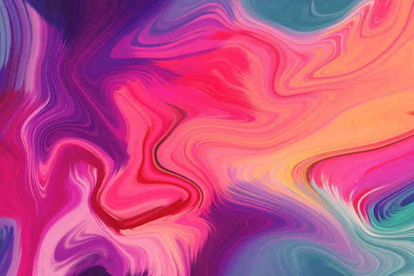 Mooie Kleurrijke Marmeren Inkt Textuur Acryl Geschilderde Golven Textuur Achtergrond — Stockfoto